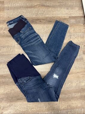 Pinkblush and Levi Denim Blue Maternity Skinny Jean Bundle
